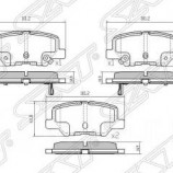 Тормозные колодки задние Mazda 6 GJ.ASX 12-,Outlander III - JD - Мазда96 - интернет магазин запчастей для Мазда в Екатеринбурге